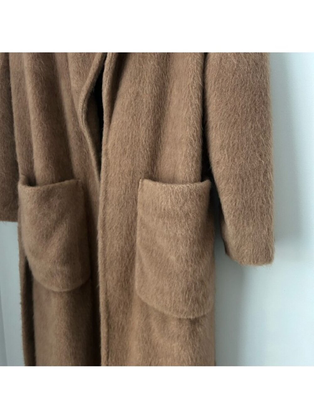 Zara Fuzzy Belted Robe Coat - Picture 8 of 10